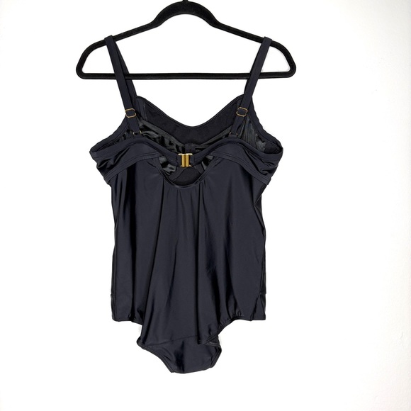 NWT Bravissimo Size 38D Milano Swimsuit Balconette Underwire One Piece In Black - Picture 5 of 9